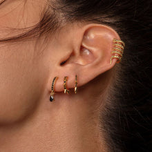 Load image into Gallery viewer, BLACK KANYE GOLD EARRINGS