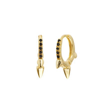 Load image into Gallery viewer, BLACK KANYE GOLD EARRINGS