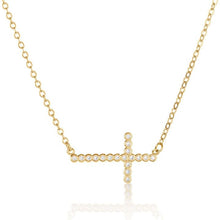 Load image into Gallery viewer, CROSS CHOKER NECKLACE