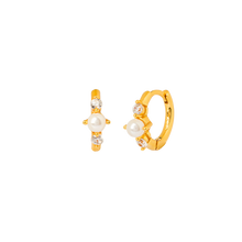 Load image into Gallery viewer, MINERVA GOLD EARRINGS