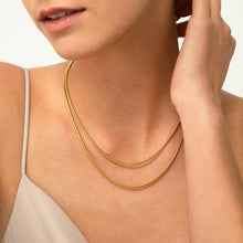 Load image into Gallery viewer, ROUND SNAKE CHAIN GOLD