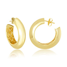 Load image into Gallery viewer, 1.5&quot; ATHENA GOLD HOOP EARRINGS