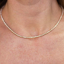 Load image into Gallery viewer, TENNIS ROUND GOLD NECKLACE