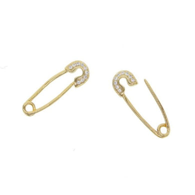 BABY SAFETY PIN EARRINGS