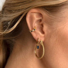 Load image into Gallery viewer, BLACK MAMBA GOLD EARRINGS