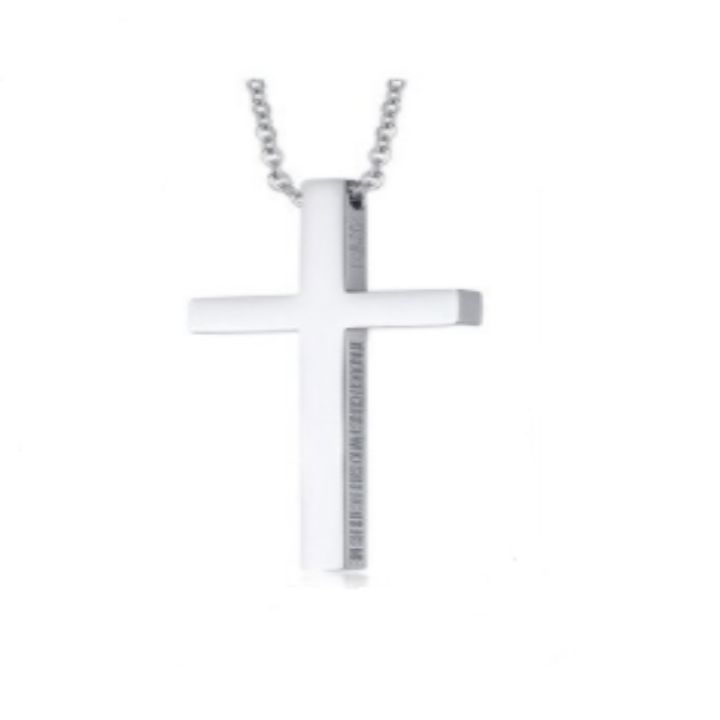CLASSIC CROSS SILVER NECKLACE