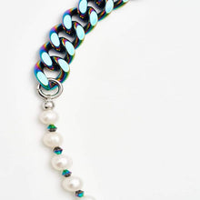 Load image into Gallery viewer, CUBAN RAINBOW &amp; PEARL SWAROVSKI NECKLACE