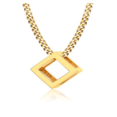 CUBE GOLD NECKLACE