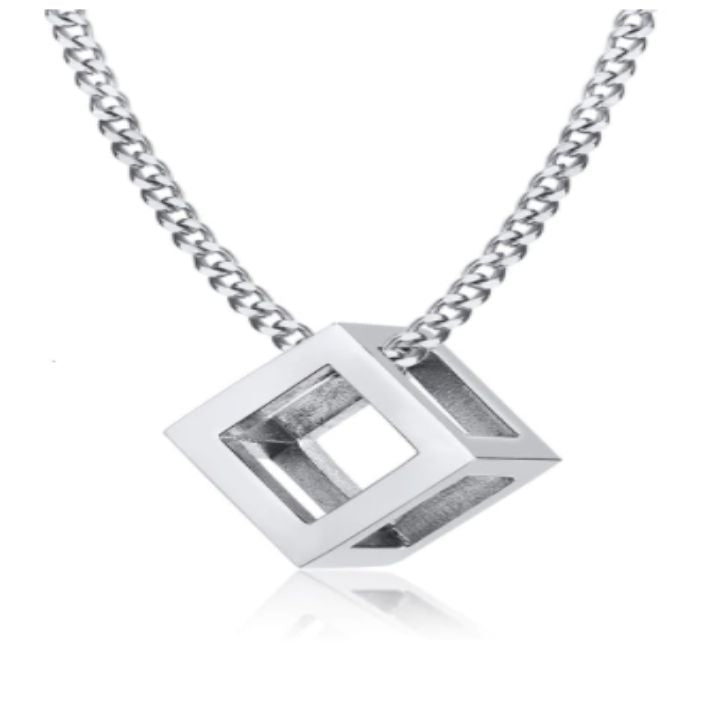 CUBE SILVER NECKLACE