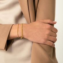 Load image into Gallery viewer, DOUBLE CURB GOLD BRACELET