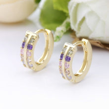 Load image into Gallery viewer, DOUBLE JAZZ GOLD EARRINGS