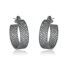 Load image into Gallery viewer, SLICK PAVE EARRINGS