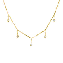 Load image into Gallery viewer, TEMPER DANGLE GOLD NECKLACE