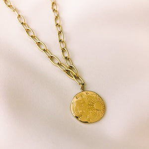 SUNNY MOON GOLD NECKLACE