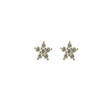 LARGE JOLIE GOLD STUD EARRINGS