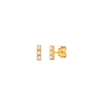 LILLE GOLD STUD EARRINGS