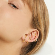 Load image into Gallery viewer, TUBE GOLD EARRINGS