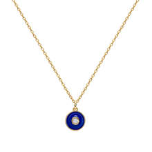 Load image into Gallery viewer, NAVY MAJEURE GOLD NECKLACE