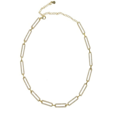 PAVE CHAIN LINK CHOKER