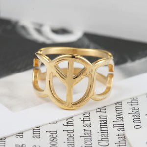 PEACE GOLD RING