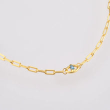 Load image into Gallery viewer, PRETTY BLUE GOLD NECKLACE