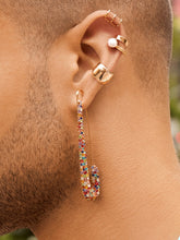 Load image into Gallery viewer, RAINBOW MIM SAFETY PIN EARRINGS
