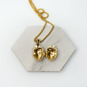 REAL HEART GOLD NECKLACE