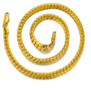 SETH CURB GOLD NECKLACE