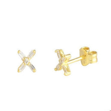 Load image into Gallery viewer, EX GOLD STUD EARRINGS