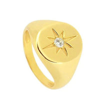 Load image into Gallery viewer, BULKY STAR GOLD RING