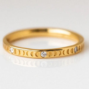 FULL MOON GOLD RING