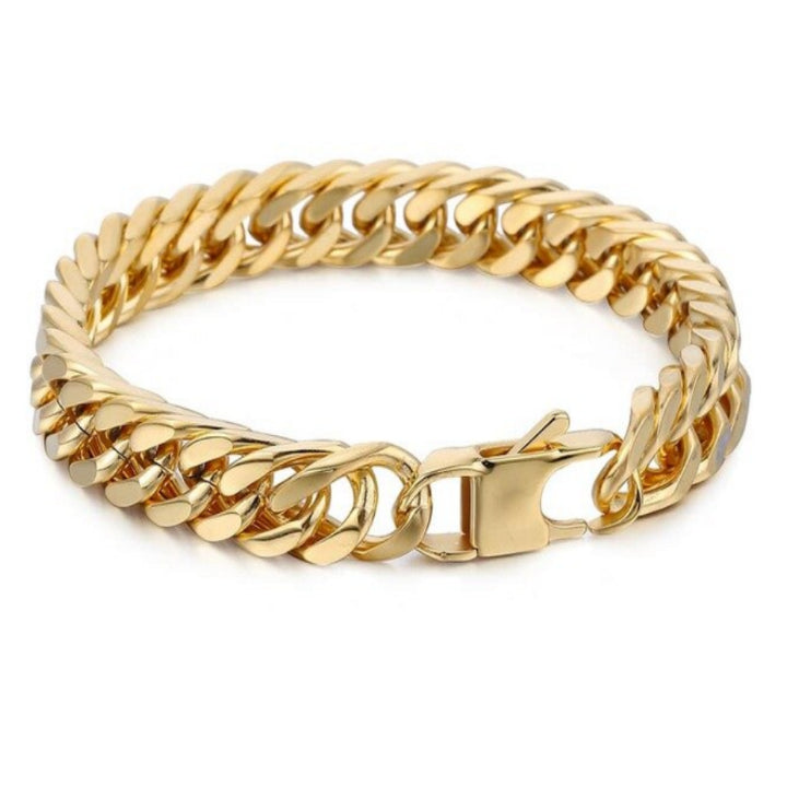 DOUBLE CURB GOLD ANKLET