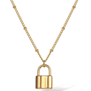 LOCKED UP GOLD NECKLACE