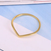 Load image into Gallery viewer, V FOR VERONICA GOLD RING