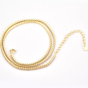 TENNIS GOLD NECKLACE