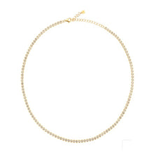 Load image into Gallery viewer, TENNIS ROUND GOLD NECKLACE