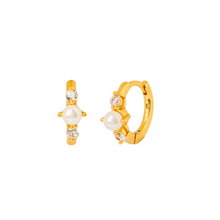 Load image into Gallery viewer, MINERVA GOLD EARRINGS