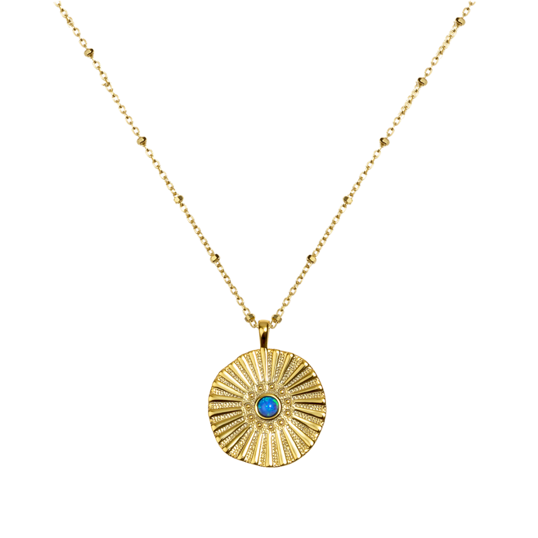BLUEBERRY GOLD NECKLACE