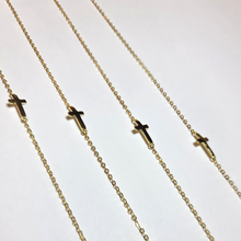 Load image into Gallery viewer, DELICATE GOLD CROSS NECKLACE
