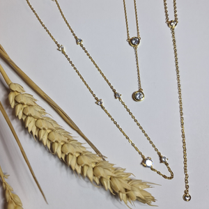 CALDY GOLD LARIAT NECKLACE