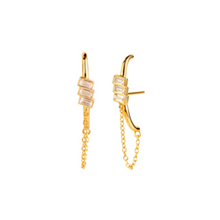 Load image into Gallery viewer, CHARLIZE GOLD EARRINGS