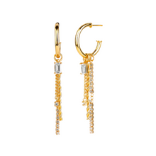 Load image into Gallery viewer, WHITE AUDREY GOLD EARRING