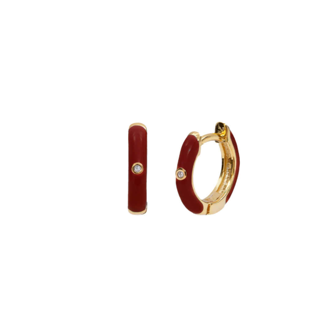 WINE OHANA GOLD EARRINGS