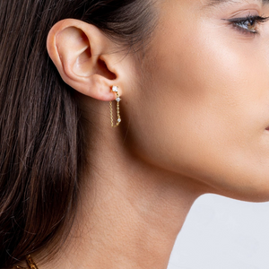 ELENA DROP GOLD EARRINGS