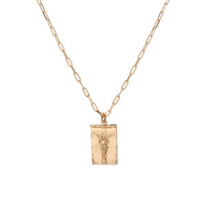 ALL IN FAITH SCROLL NECKLACE