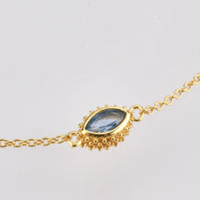 Load image into Gallery viewer, BLUE EYED GOLD NECKLACE