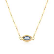 Load image into Gallery viewer, BLUE EYED GOLD NECKLACE