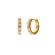 Load image into Gallery viewer, MINI CAMELIA GOLD EARRINGS