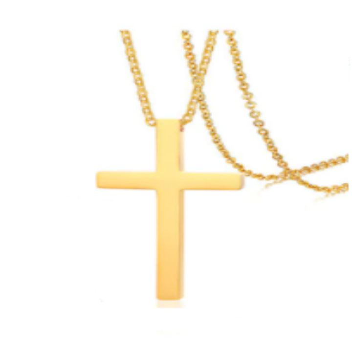 CLASSIC GOLD CROSS NECKLACE – Il Black Box
