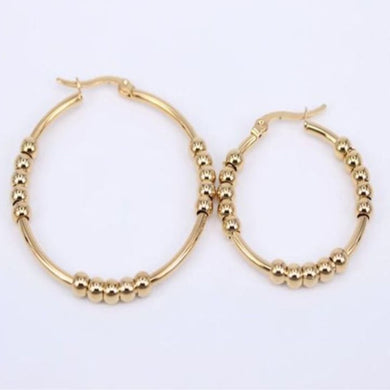SYLVIA BEADED EARRINGS 4CM